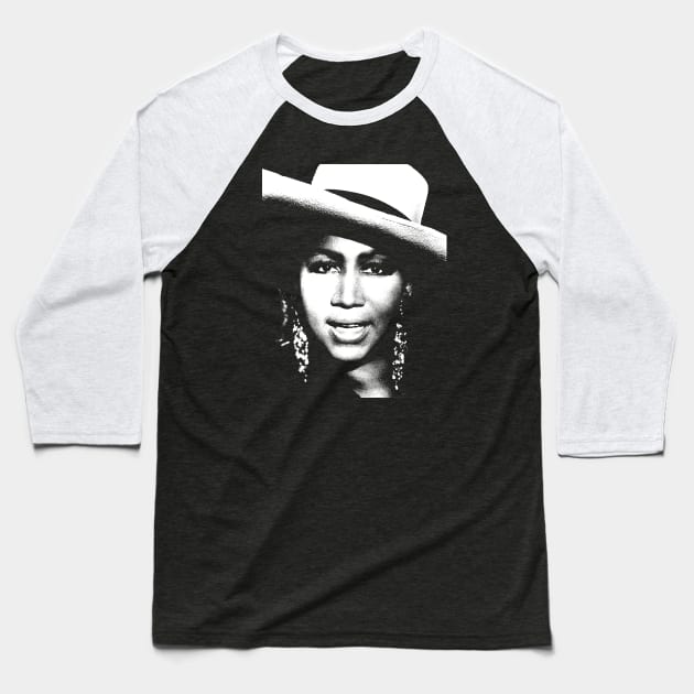 Aretha Franklin /// Vintage portrait Baseball T-Shirt by HectorVSAchille